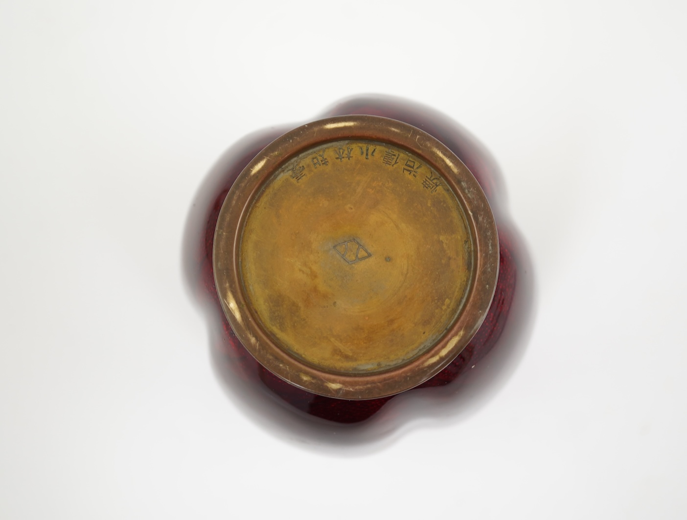 A Japanese ginbari enamel vase, by Hayashi Kodenji (1831-1915)